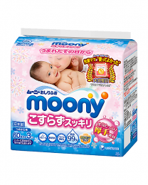 Moony 加厚超柔濕紙巾補充包 60片 x 3包裝 4903111180509image
