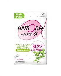 【Zeria new drug】 新With One α植物性便秘藥 蜜桃口味 12packs