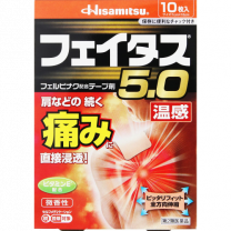 【Hisamitsu Pharmaceutical】 Fatus 5.0 Warmth 10 sheets 4987188124444image