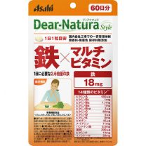【Asahi Group Foods】 Dear Natura Style Iron x Multivitamin 60錠