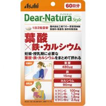 【Asahi Group Foods】 Dear Natura Style Folic Acid x Iron / Calcium 120 tablets 4946842638925image
