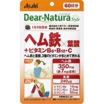 【Asahi Group Foods】 Dear Natura Style 血紅素鐵 x 葉酸 + 維生素 B6 / 維生素 B12 / 維生素 C 120錠