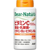 【Asahi Group Foods】 Dear Natura 維生素C/鋅/乳酸菌/維生素B2/維生素B6 120錠