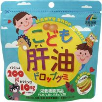【Unimat Riken】 兒童魚肝油軟糖（香蕉味）100錠