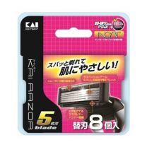 【貝印】 Razor KAIRAZOR 5刀片 片括8個替換刀片 4901331017155image