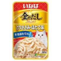 【Inaba】 黃金高湯袋裝雞柳/扇貝味 40g