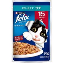 【Nestle Japan】 Purina Felix 袋裝嫩烤 15 年金槍魚 50 克 4902201213516image