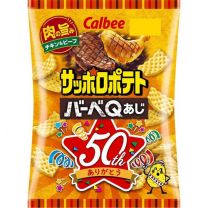 【Calbee】 Sapporo Potato BBQ Flavor 72g 4901330123338image
