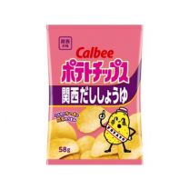 【Calbee】 Potato Chips Kansai Dashi Soy Sauce 58g 4901330538286image