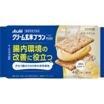 【Asahi】 奶油糙米糠加 豆漿卡士達 4片 4946842529988image