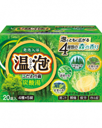 【Earth Corporation】 ONPO 溫泡碳酸 泡澡錠 森林香 20錠 4901080558312image