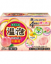 【Earth Corporation】 ONPO 溫泡碳酸 泡澡錠 蜜桃 20錠 4901080558510image