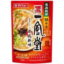 【Daishow】 名店監修火鍋湯料 一風堂豬骨赤丸 新口味 700g 4904621140090image