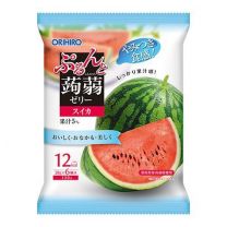 【ORIHIRO】 Purunto 蒟蒻果凍袋裝西瓜味 12個入 4571157252636image