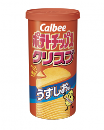 Calbee 加樂比 洋芋片 筒裝 薄鹽口味 50g