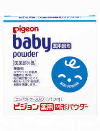 【Pigeon】 貝親 藥用粉餅型 爽身粉 無香 45g