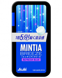 【Asahi Group Foods】 MINTIA BREEZE大顆錠裝口含錠 藍 30錠
