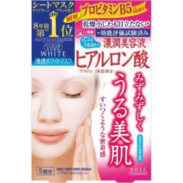 【KOSE】 CLEAR TURN White Mask Hyaluronic acid 5 sheets