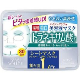 【KOSE】 CLEAR TURN Essence Mask Tranexamic acid 30 sheets