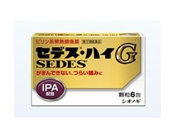 Shionogi Healthcare Co. SEDES HIGH G 6 packs