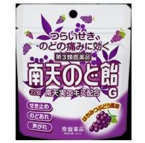 TOKIWA Pharmaceutical Nanten Nodoame G Pouch-type Honey＆Grape 22 pcs