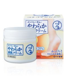 【Rohto Pharmaceutical】 Mentholatum Yawaraka Suhada Cream U 145g