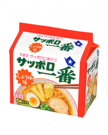 日本 札幌一番泡麵 醬油 5入