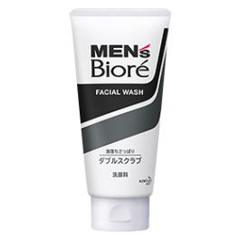 【Kao】 Biore Men's Double Scrub Face Wash 130g