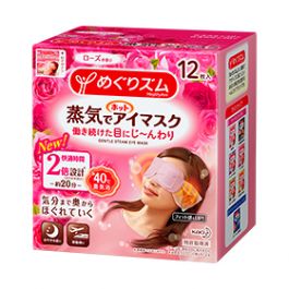 【Kao】 Megrhythm Megurism Hoteyemask Rose 12sheets