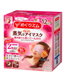【花王】 Megrhythm 蒸汽熱眼罩玫瑰 12 片