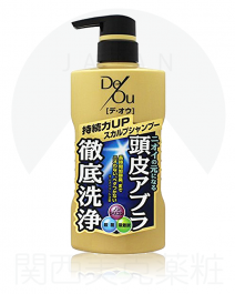 【Rohto Pharmaceutical】 De/ou 男性頭皮護理 洗髮精 400ml