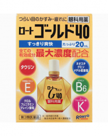【Rohto Pharmaceutical】 Gold 40清涼 眼藥水 20ml