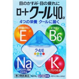 【Rohto Pharmaceutical】 Cool 40α 眼藥水 12ml