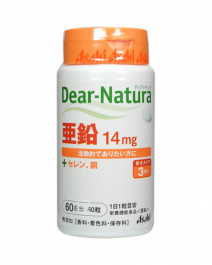 【Asahi Group Foods】 Asahi Dear-Natura Zinc Bar (Canned) 60 tablets