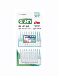 【SUNSTAR】 GUM 牙周護理軟式牙間清潔棒 SSS-S 40片