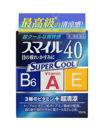 【LION】 SMILE 40EX Cooling Eye Drops 13ml