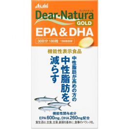 【Asahi Group Foods】 Dear Natura 黃金 EPA & DHA 180錠