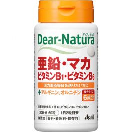 【Asahi Group Foods】 Dear Natura 鋅/瑪卡/維生素B1/維生素B6 60錠