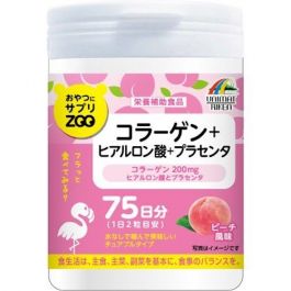 【Unimat Riken】 零食補充劑 ZOO 膠原蛋白 + 透明質酸 + 胎盤素 150錠