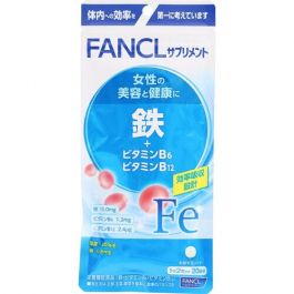 【FANCL】 Iron + Vitamin B6 Vitamin B12 40 tablets