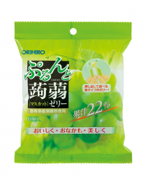ORIHIRO 擠壓式低卡蒟蒻果凍 白葡萄 20g×6個
