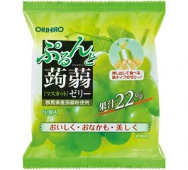 ORIHIRO Purunto pressed vegetable Jelly Muscat pouch 20g x 6 pieces
