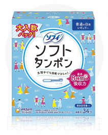 【Unicharm】 蘇菲 導管式 衛生棉條 一般日用型 34個