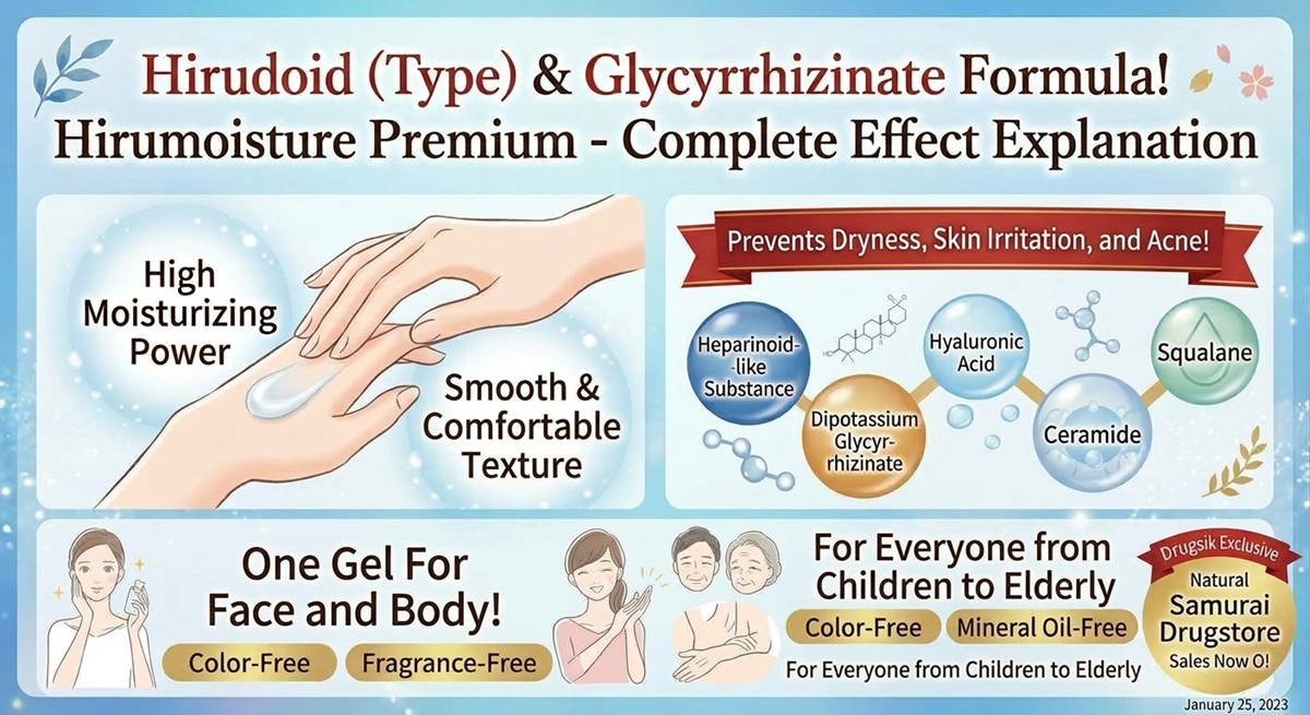 What are the benefits of Hirumoisture Premium? Detailed explanation of compound ingredients